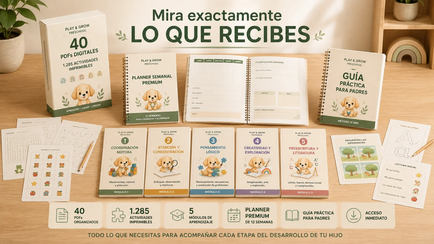 Todo lo que recibes con Play & Grow
